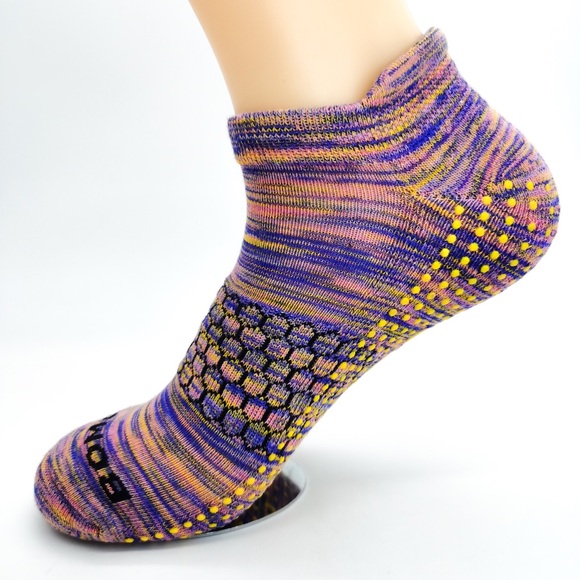 Bombas Women's 4 Pairs Gripper ankle Socks bee better Size 8-12 L 4 color Mix - Picture 9 of 12
